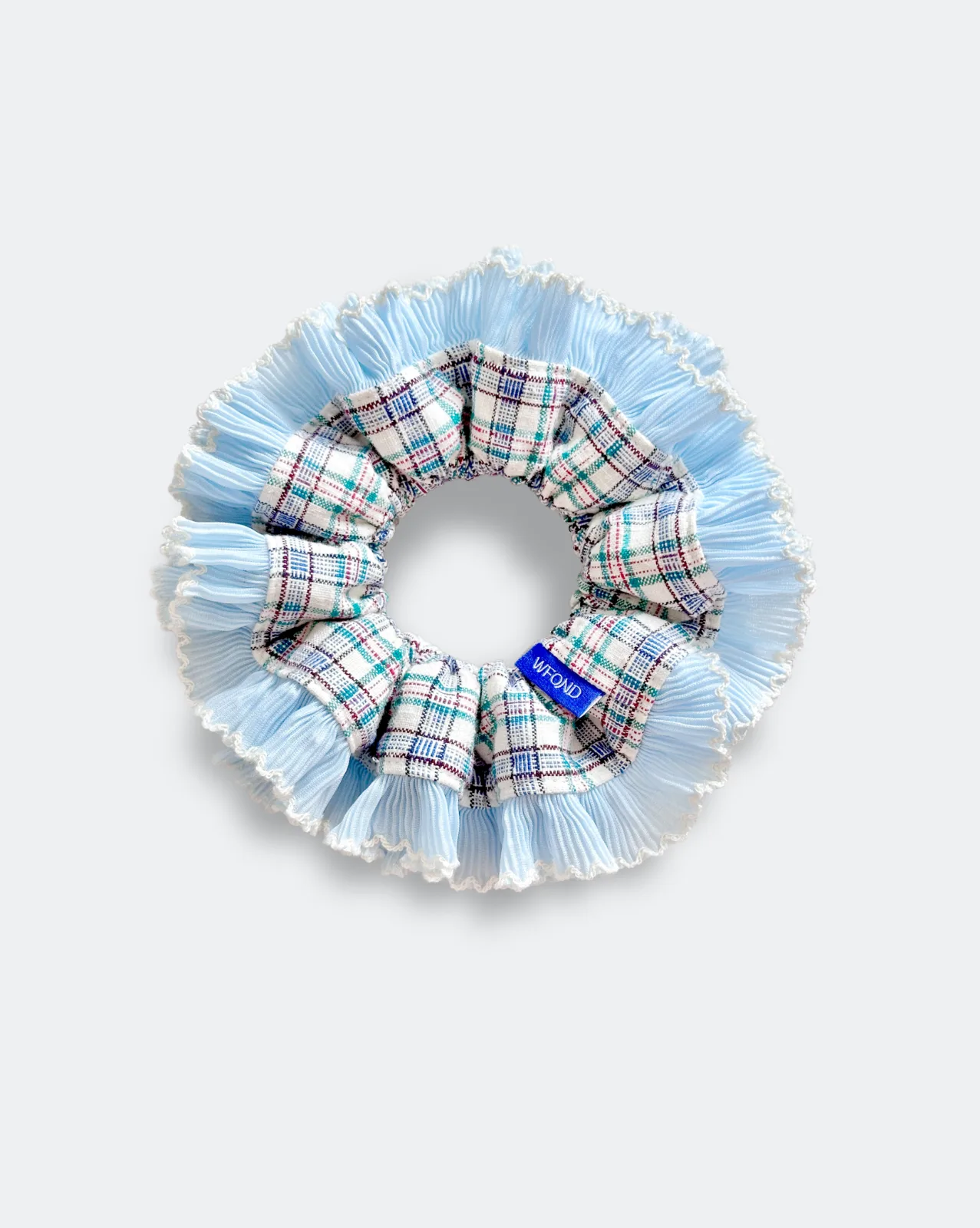 Double-Layer Scalloped Lace Scrunchie