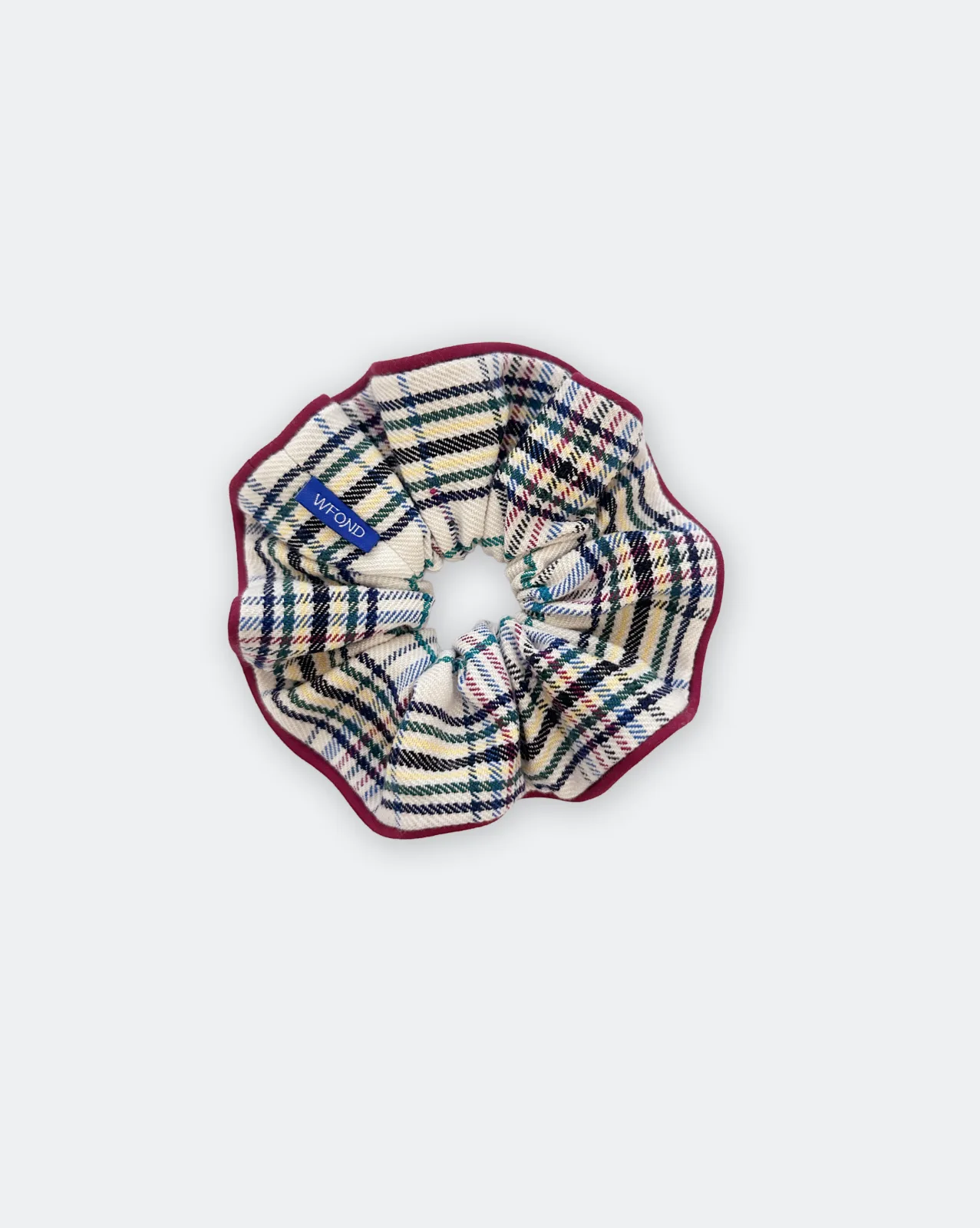 Scrunchie - Blue, Green & Yellow Check